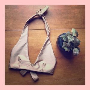 Rose gold bikini top